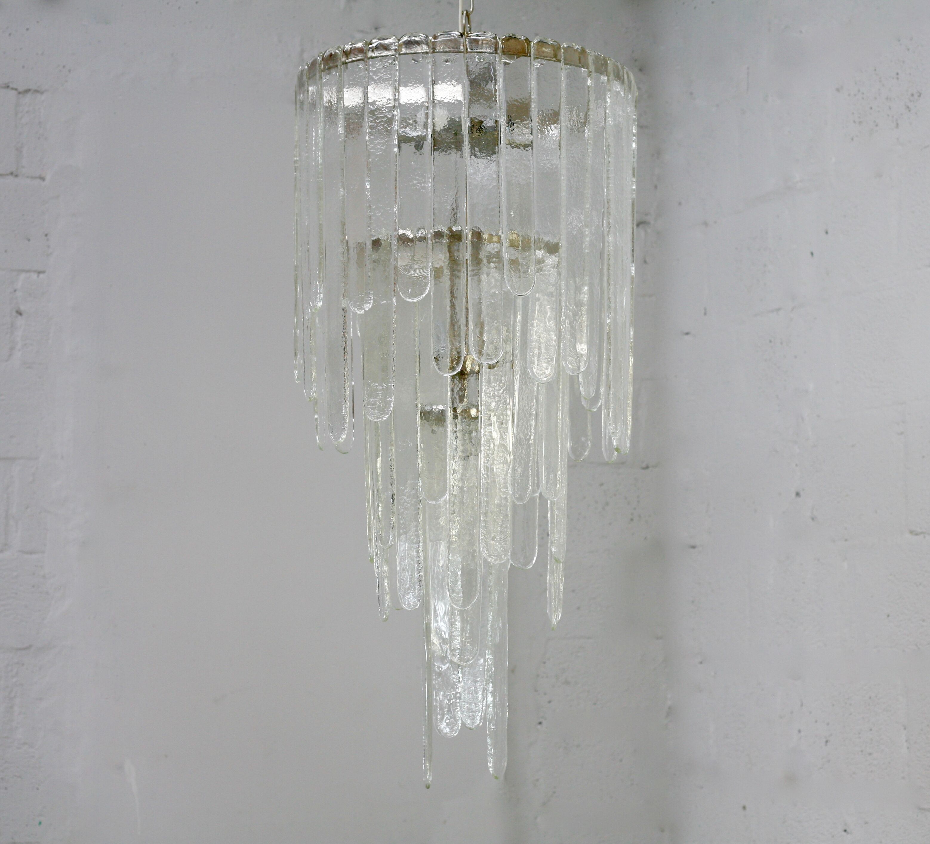 Chandelier by Carlo Nason, edited by Mazzega, Murano, Italy, circa 1970