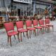 6 vintage oak chairs from the 1960s