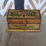 Box jewelry box vintage painted décor