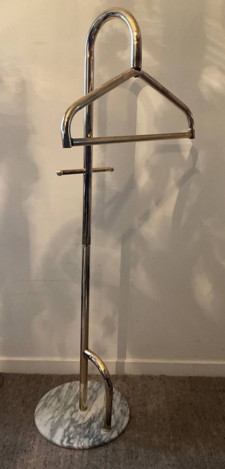 Vintage marble and gold metal valet