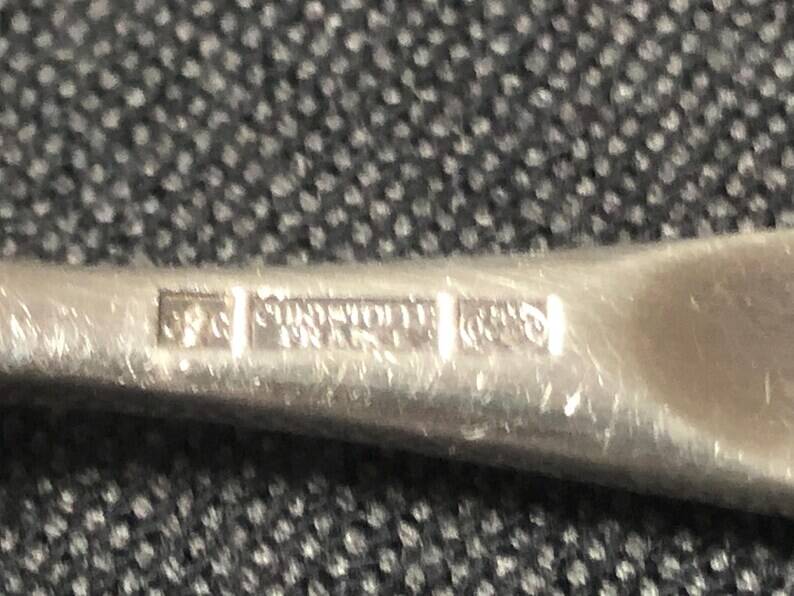 Vintage Christofle Silver Plated Fork and Soup Spoon Set Tapio Wirkkala Duo