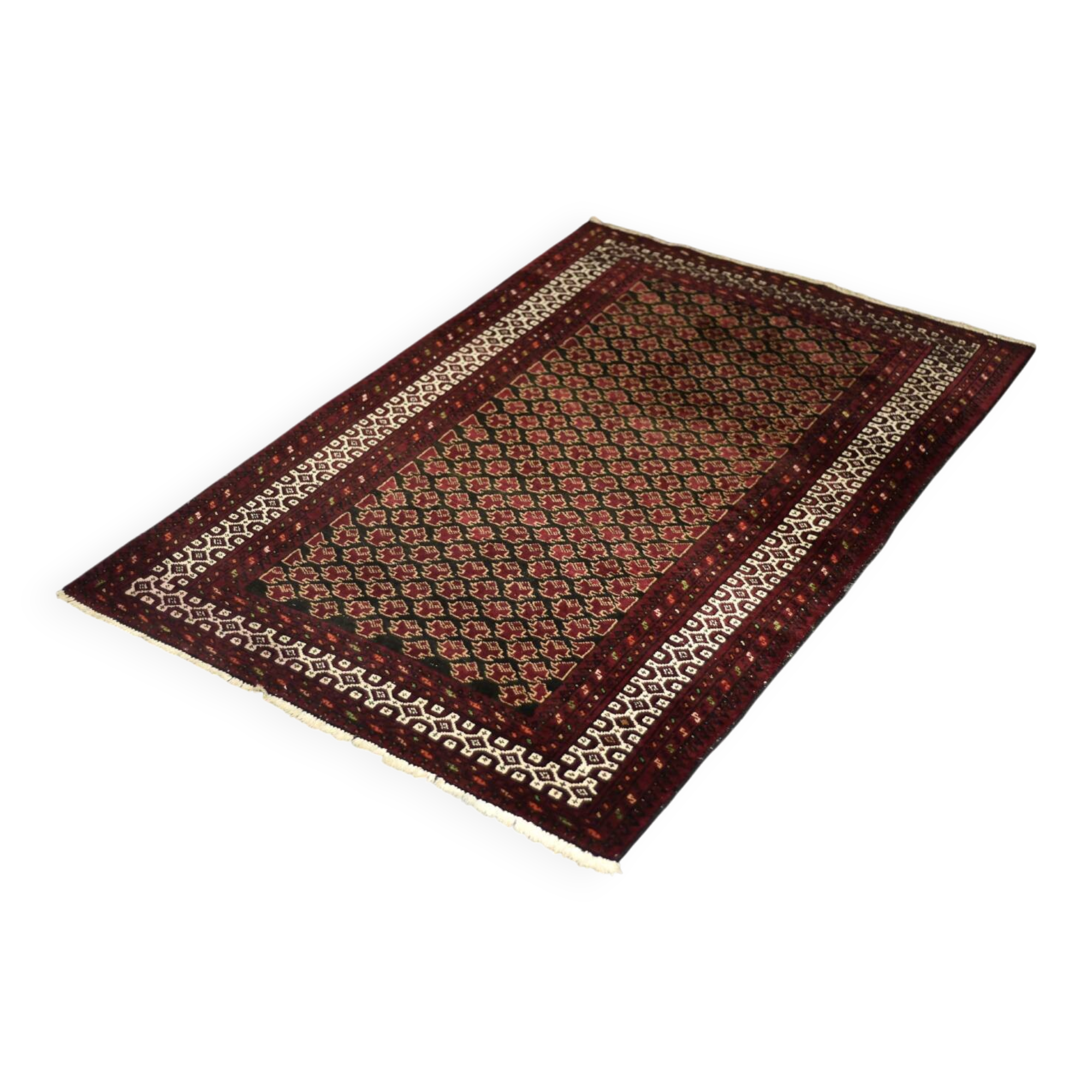 Handwoven Mir-Saruk oriental rug, Middle East 1960s