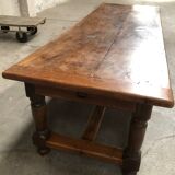 large old walnut farmhouse table