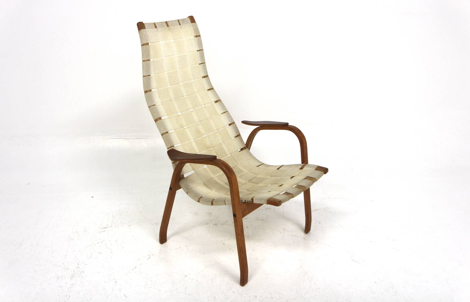 Fauteuil scandinave "Kurva", Yngve Ekström,  ESE-möbler, Suède, 1960