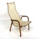 Fauteuil scandinave "Kurva", Yngve Ekström,  ESE-möbler, Suède, 1960