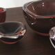 Glass Selena Bowl by Sven Palmqvist for Orrefors, 1950s, Set of 4