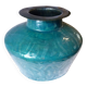 29 cm enamelled copper vase