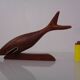 Danish Teak Shark with Stand, 1960s