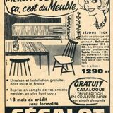 Daybed or two-seater sofa, shelf designed by Maison Sergalot, Paris, 1957