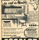 Daybed or two-seater sofa, shelf designed by Maison Sergalot, Paris, 1957