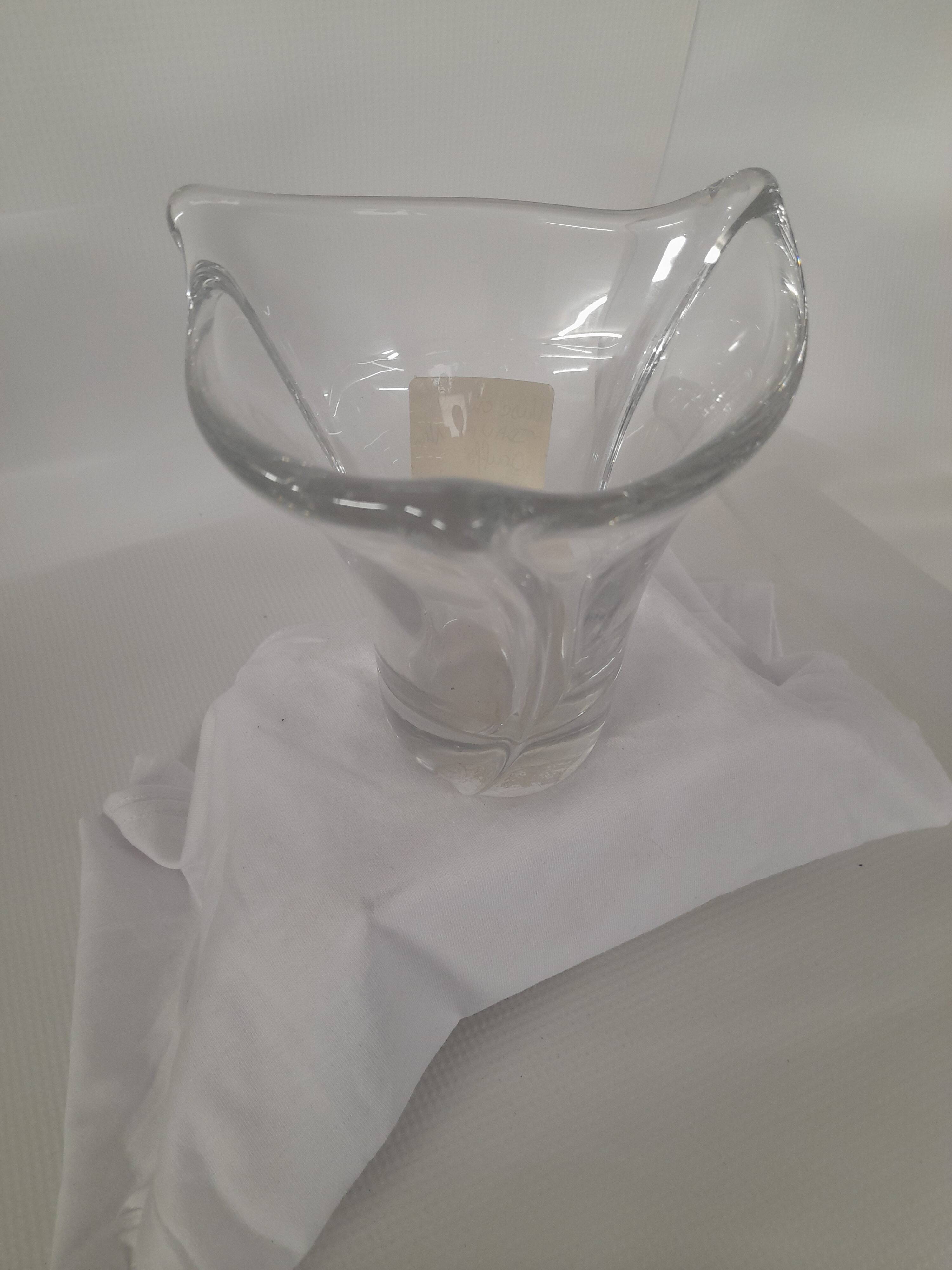 a crystal vase