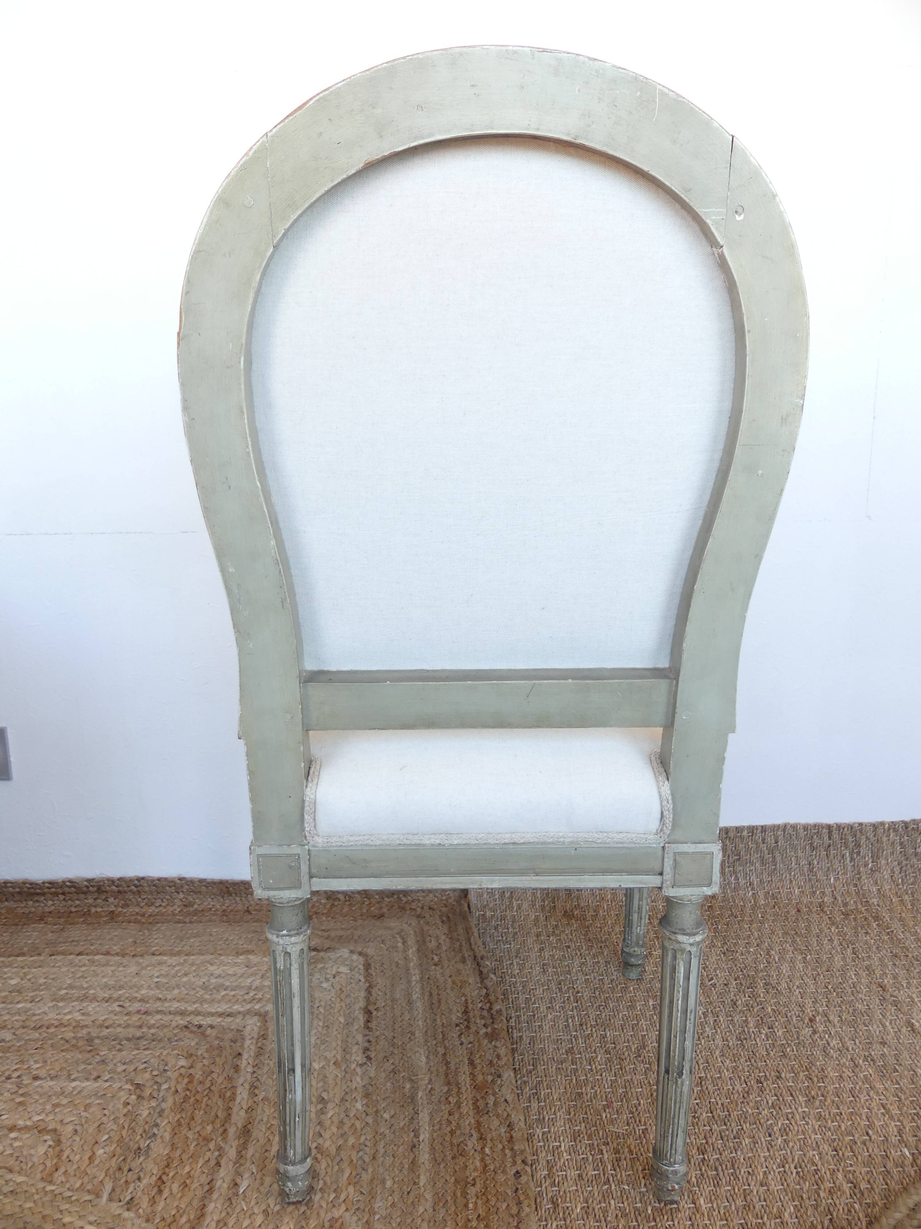 Chaise médaillon Louis XV