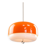 Rare XXL Orange Medusa Pendant Lamp from Guzzini, 1970s