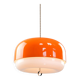 Rare lampe à pendentif Méduse XXL orange de Guzzini, années 1970