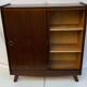 Vintage shoe cabinet with tapered legs