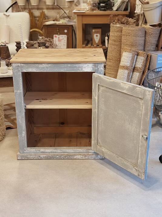 Blue-grey patinated sideboard / jam cupboard