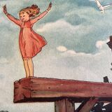 J.Touchet Illustration signed / The dive
