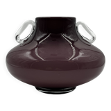 Purple opaline vase