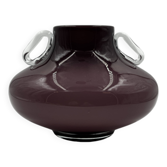 Purple opaline vase