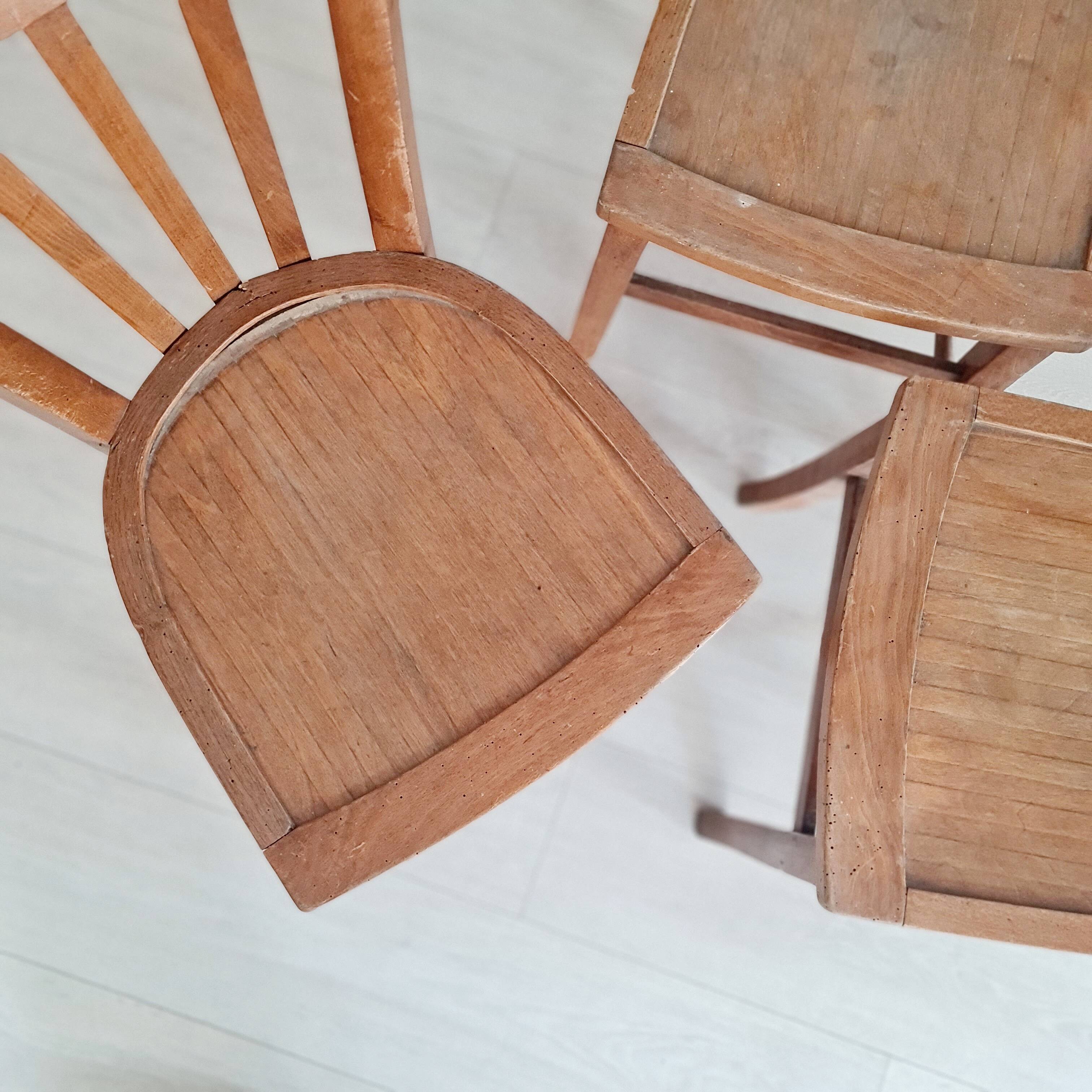 4 bistro chairs, 1940s