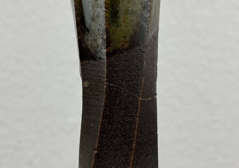 Japanese pottery vase from a mid-century Mashiko workshop, 1960s.