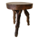 Tabouret brutaliste en ceps de vigne