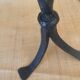 1970s wrought iron lamp, new 2m fabric cable, lampshade.
