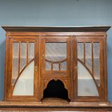 Large art deco cafe cabinet from Belgium, 1920s.