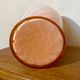 Large vintage Italian swirly pink Murano glass vase from the 70s