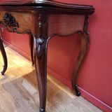 Louis XV style game table in walnut