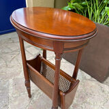 Oval cherry pedestal table