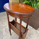 Oval cherry pedestal table