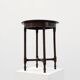 Art Deco round wooden side table with spindle legs, France circa 1900