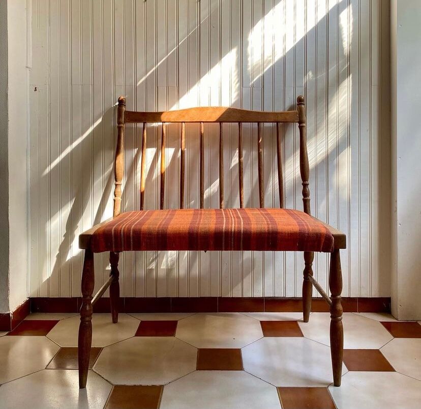 Tartan country bench