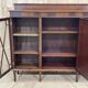 English 3-door mahogany bookcase from the 1950s