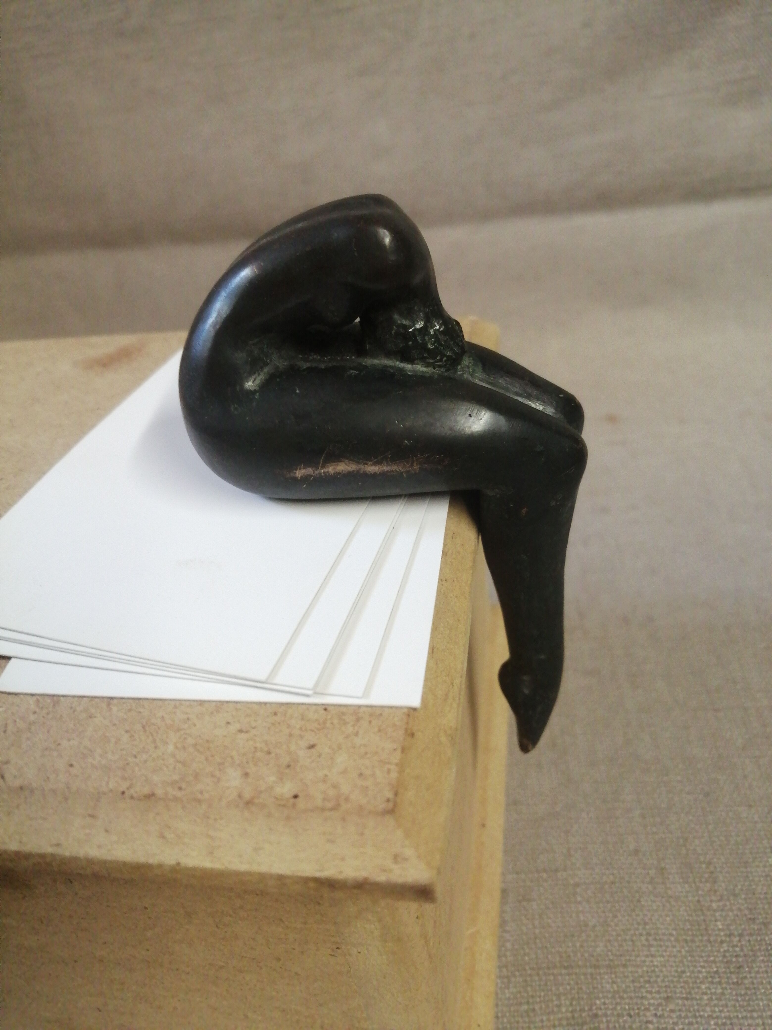 Bronze art deco press papers