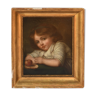 Oil on canvas Portrait of a child