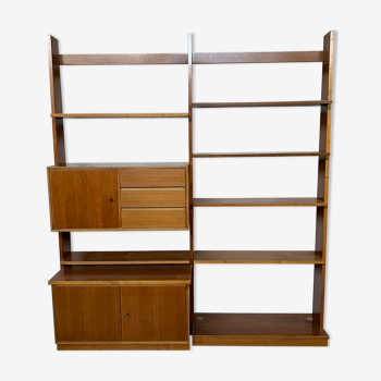 Scandinavian teak library shelf 1960