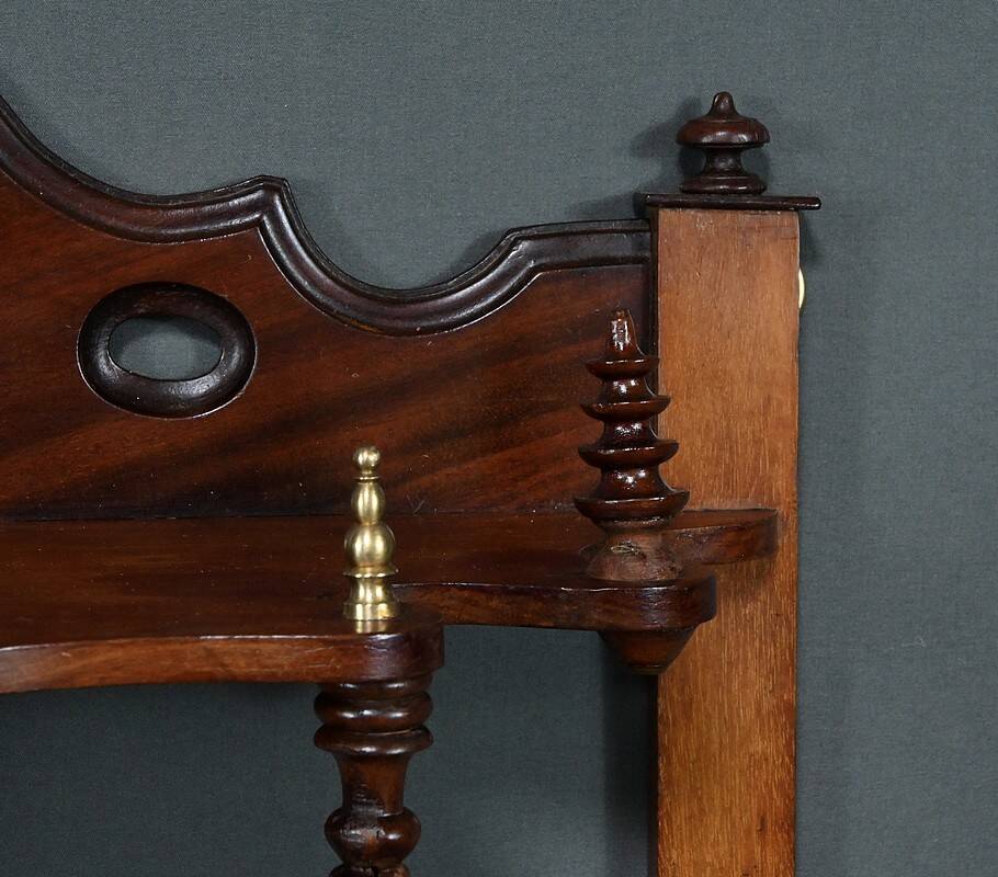 Mahogany Wall Shelf, Louis-Philippe Period – Mid-19th Century