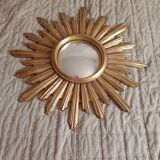 Miroir sorcière doré 52cm