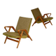 Pair of armchairs restored by Frantisek Jirak for Tatra Nabytok 1960