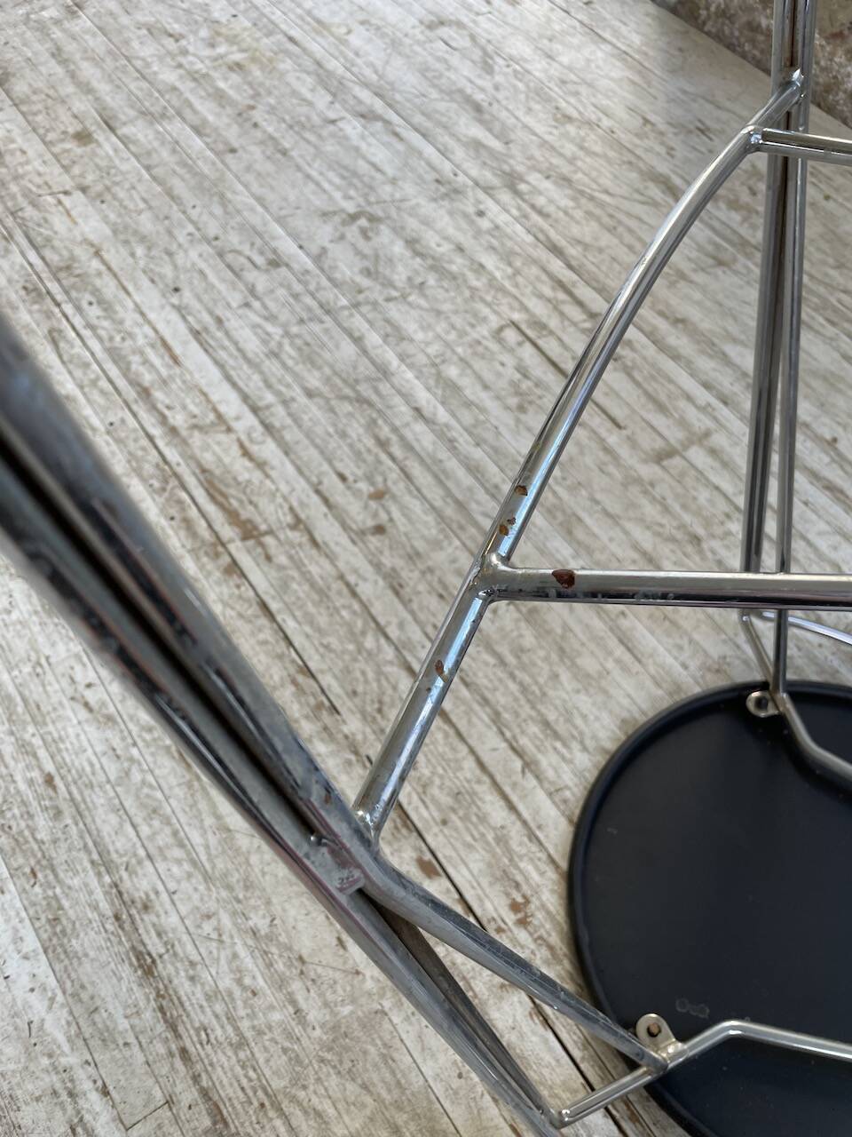 Set of 5 high stools "silver moon" Pascal Mourgue