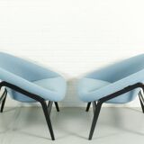 Set of 2 Hartmut Lohmeyer for Artifort lounge chairs Model 118 'Columbus',  The Netherlands 1957