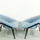 Ensemble de 2 chaises longues Hartmut Lohmeyer pour Artifort Modèle 118 'Columbus', Pays-Bas 1957