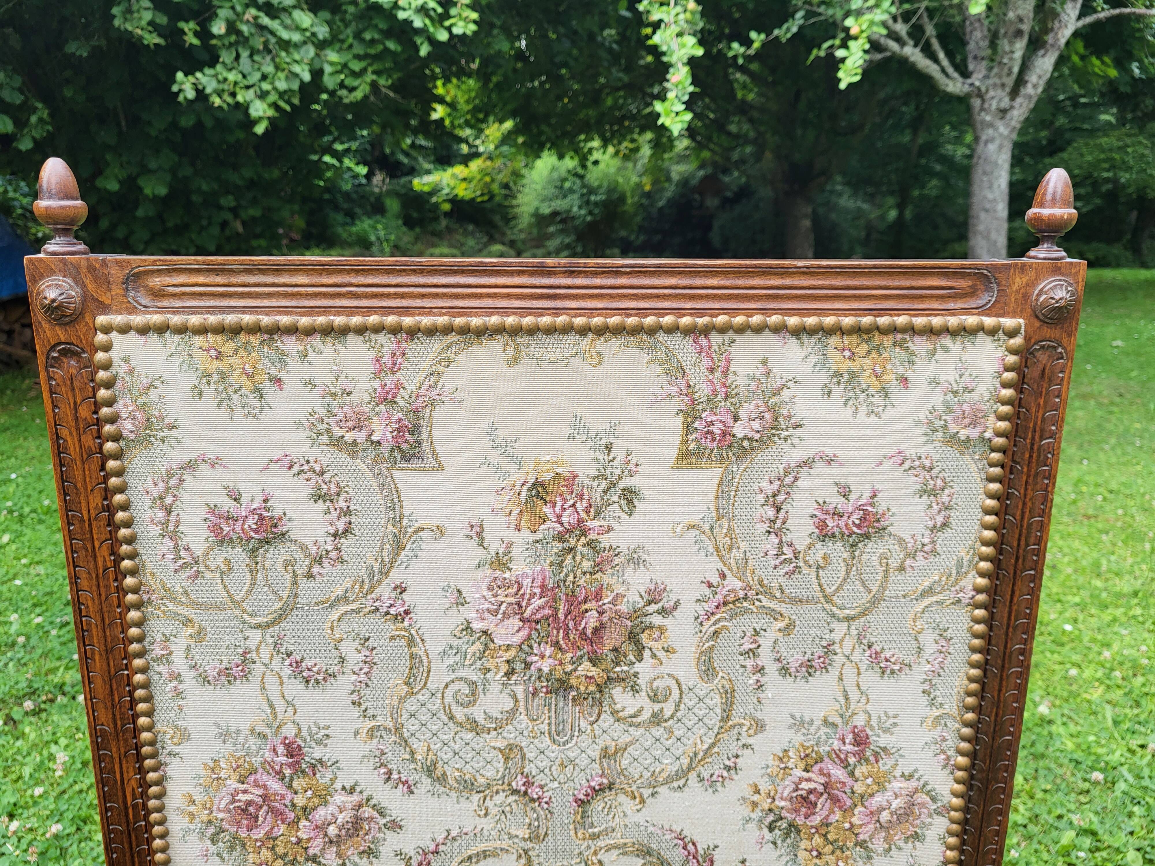 Old fireplace screen