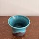 Pocket Vase Bowl Ashtray Raky Signed Pottery Craft Turquoise Z
