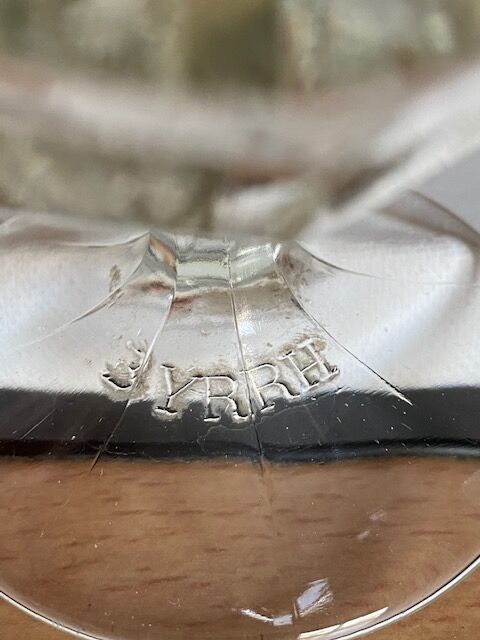 Lot of five glasses golden Byrrh glass