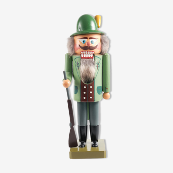 Nutcracker Erzgebirge, sculpted, vintage, GDR hussar.