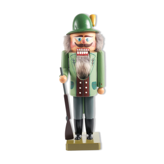 Nutcracker Erzgebirge, sculpted, vintage, GDR hussar.