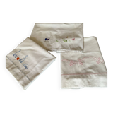 Set of 3 baby bed sheets